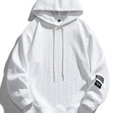 Melle | Hoodie met jacquarddessin en tarwemotief