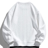 Menno | Sweater met jacquarddessin met tarwemotief en relaxte pasvorm