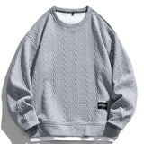 Menno | Sweater met jacquarddessin met tarwemotief en relaxte pasvorm