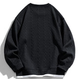 Menno | Sweater met jacquarddessin met tarwemotief en relaxte pasvorm