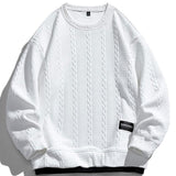 Menno | Sweater met jacquarddessin met tarwemotief en relaxte pasvorm