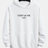 Mick | Hoodie met parijsprint en relaxte pasvorm