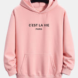 Mick | Hoodie met parijsprint en relaxte pasvorm