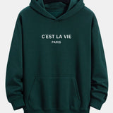 Mick | Hoodie met parijsprint en relaxte pasvorm