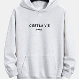 Mick | Hoodie met parijsprint en relaxte pasvorm