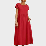 Gabrielle™ — Midi jurk in een elegante, tijdloze stijl