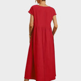 Gabrielle™ — Midi jurk in een elegante, tijdloze stijl
