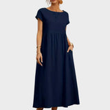 Gabrielle™ — Midi jurk in een elegante, tijdloze stijl