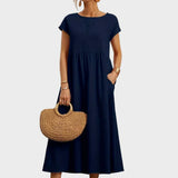 Gabrielle™ — Midi jurk in een elegante, tijdloze stijl