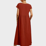 Gabrielle™ — Midi jurk in een elegante, tijdloze stijl