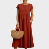 Gabrielle™ — Midi jurk in een elegante, tijdloze stijl
