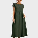 Gabrielle™ — Midi jurk in een elegante, tijdloze stijl