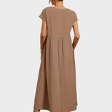 Gabrielle™ — Midi jurk in een elegante, tijdloze stijl