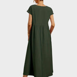 Gabrielle™ — Midi jurk in een elegante, tijdloze stijl