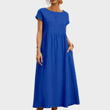 Gabrielle™ — Midi jurk in een elegante, tijdloze stijl