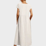 Gabrielle™ — Midi jurk in een elegante, tijdloze stijl