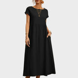 Gabrielle™ — Midi jurk in een elegante, tijdloze stijl