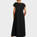 Gabrielle™ — Midi jurk in een elegante, tijdloze stijl
