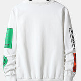 Nathan | Sweater met label- en tekstopdruk