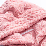 Niek | Teddyhoodie met geometrisch jacquarddessin
