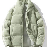 Niels | Puffer jas met wafelstructuur