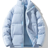 Niels | Puffer jas met wafelstructuur