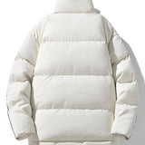 Niels | Puffer jas met wafelstructuur