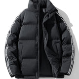 Niels | Puffer jas met wafelstructuur