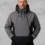Klaas | Grijze winteranorak met capuchon