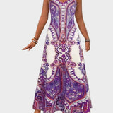 Klára - Elegante zomermaxi-jurken zonder mouwen