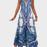 Klára - Elegante zomermaxi-jurken zonder mouwen
