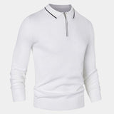 Olaf | Polo met lange mouwen en rits