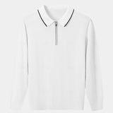Olaf | Polo met lange mouwen en rits