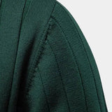 Hilbert | Groen vest met V-hals en knopen