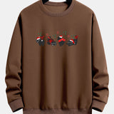 Oscar | Kerstsweater met zwarte kattenprint en relaxte pasvorm