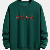 Oscar | Kerstsweater met zwarte kattenprint en relaxte pasvorm