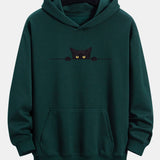 Otto | Hoodie met zwarte kattenprint en relaxte pasvorm