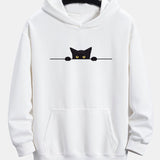 Otto | Hoodie met zwarte kattenprint en relaxte pasvorm