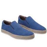 Patrick | Blauwe suède zomerloafers