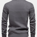 Paul | Gestreepte jacquardtrui met ronde hals