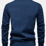 Paul | Gestreepte jacquardtrui met ronde hals
