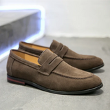 Peer | Groene suède zomerloafers