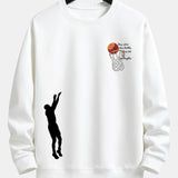 Pepijn | Sweater met basketbalprint en relaxte pasvorm