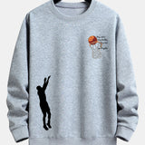 Pepijn | Sweater met basketbalprint en relaxte pasvorm