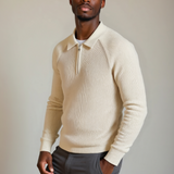 Roelf | Taupe raglantrui met halve rits