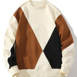 Pieter | Sweater met patchworkdetails en kleurvlakken