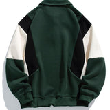 Pim | Polosweater met kleurvlakken en relaxte pasvorm