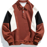 Pim | Polosweater met kleurvlakken en relaxte pasvorm