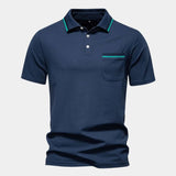 Quinten | Witte polo met borstzak