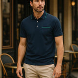 Quinten | Witte polo met borstzak